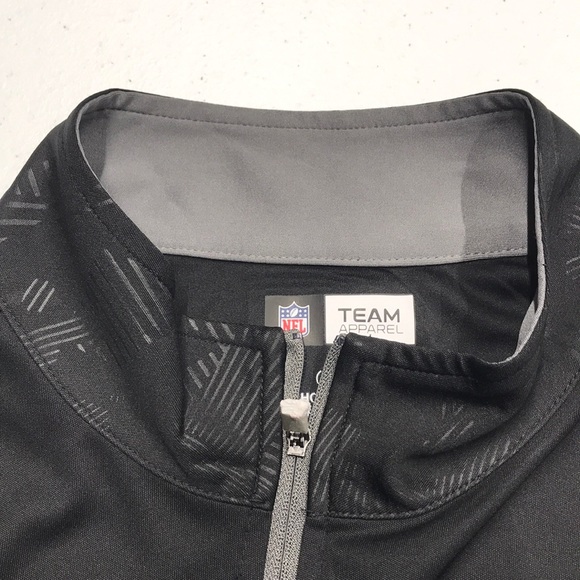 RAIDERS NFL TEAM APPAREL Men’s 1/4 Zip Shirt - Picture 3 of 4
